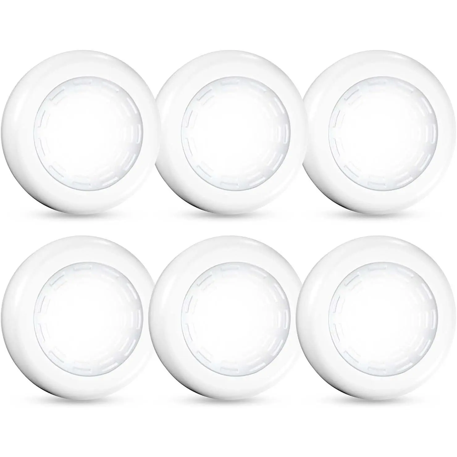 6-Pack Portable LED Puck Tap Lights - Battery Operated, Bright Light, Durable Under Cabinet Lighting with Batteries for Kitchen, Closet, Everyone’s Home Improvement Needs