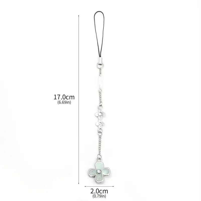 Four-leaf Clover Design Phone Chain, 1 Count Cute Phone Lanyard, Fashion Phone Strap for Women & Girls, Mobile Phone Decoration Accessories