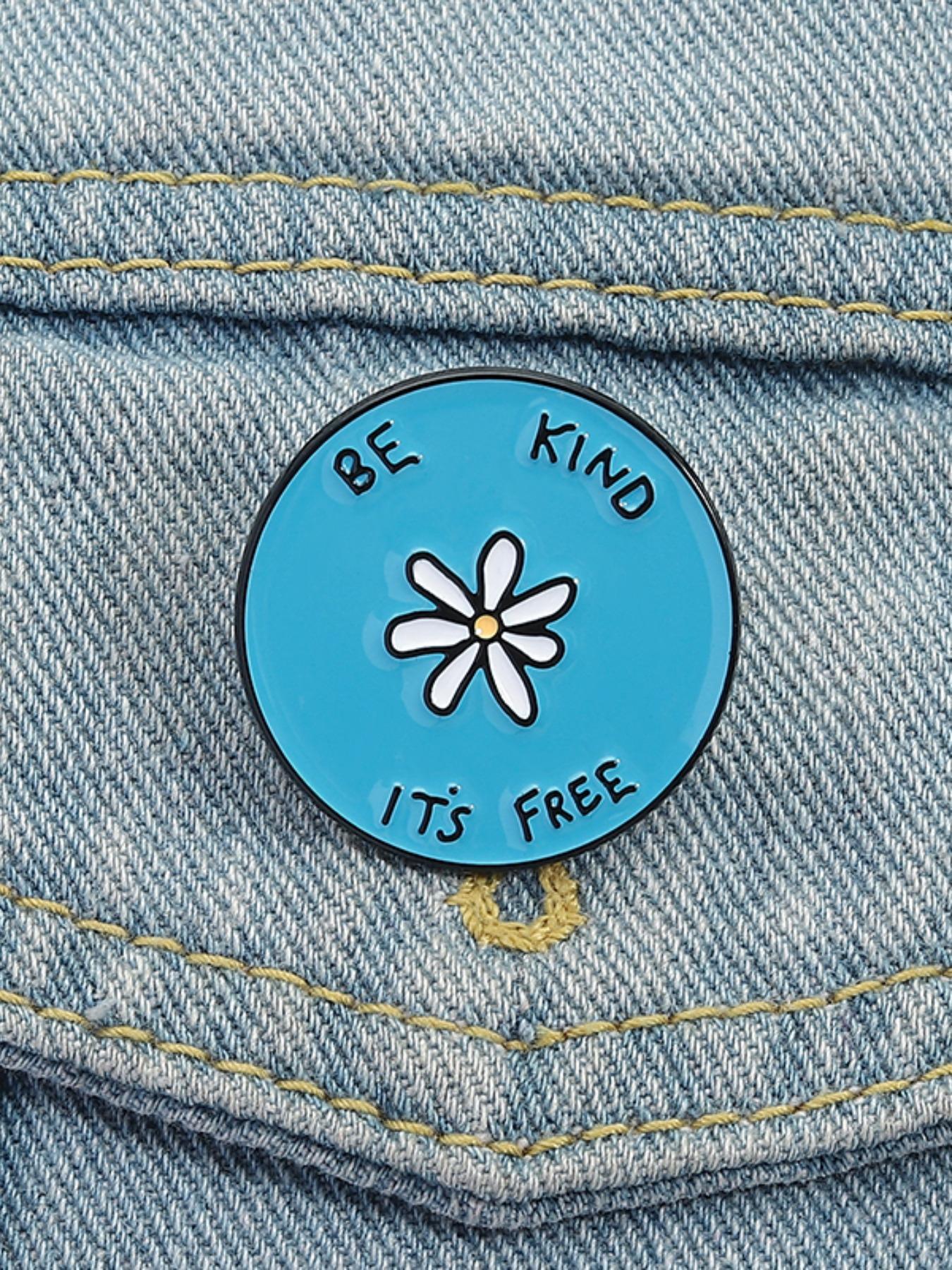 Daisy Flower Design Brooch, Cute Round Enamel Pin, Fashion Accessories for Women & Men, Trendy All-match & Exquisite Brooch for Birthday Gift, Floral Pins, Lapel Pin