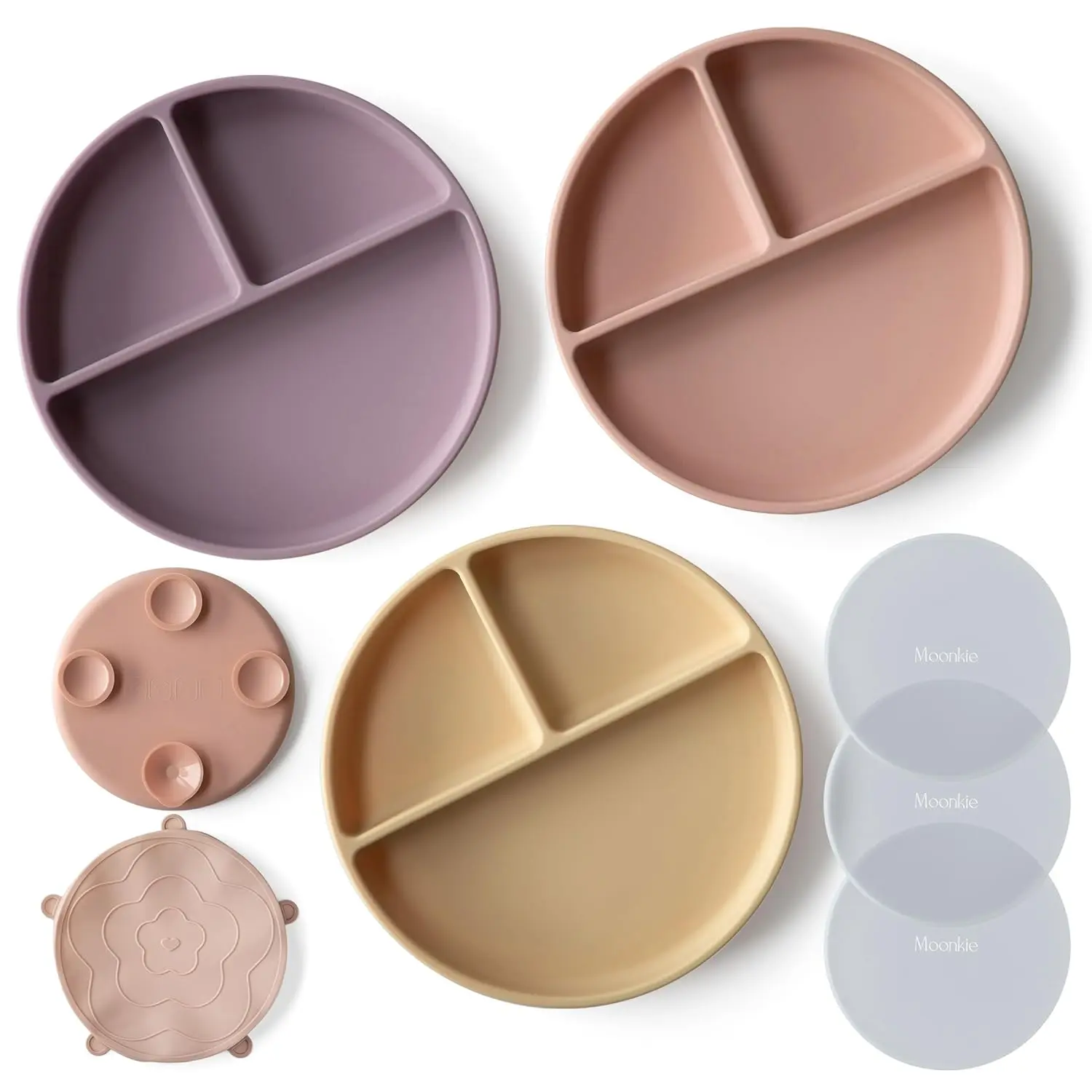 3Pcs-Muted/Pale Mauve/Honey