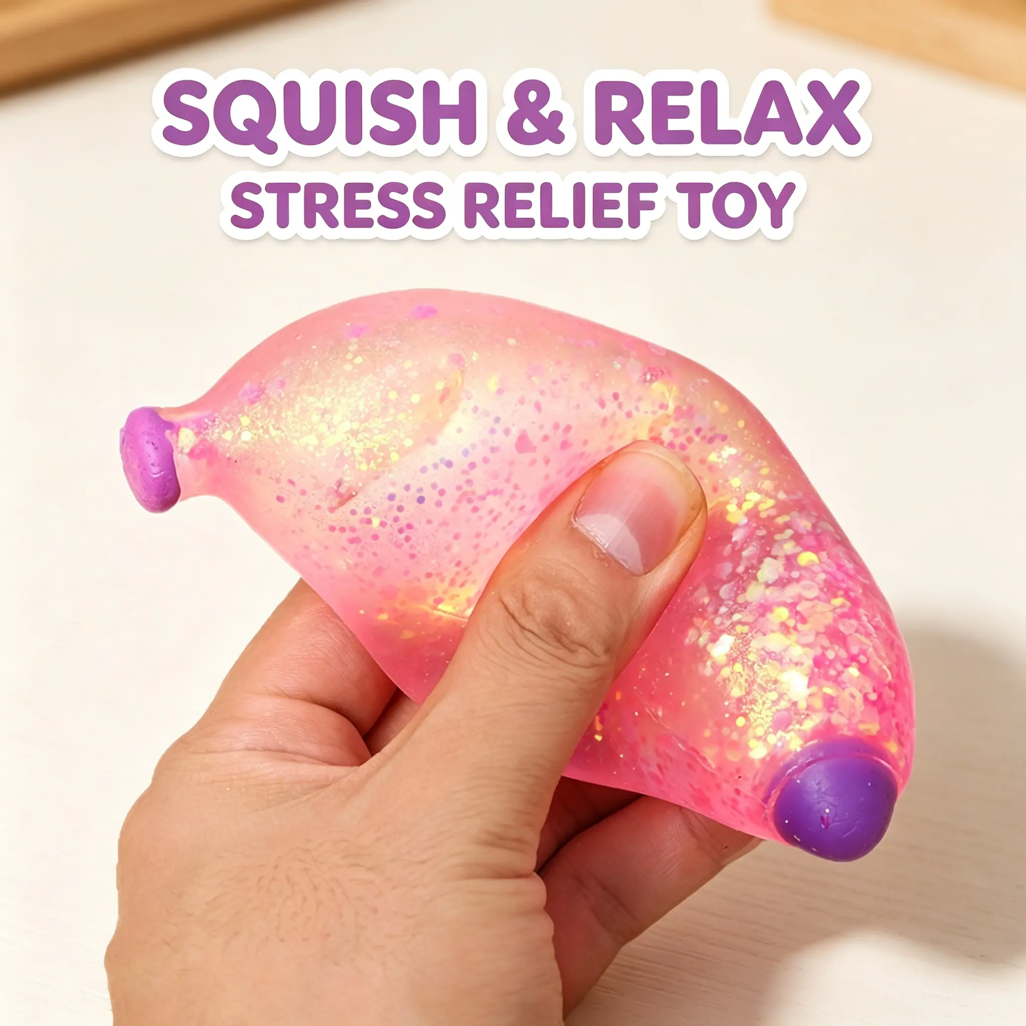 Realistic Banana Squishy Toys Squeeze Toy, Super Soft Simulation Set, Decoration, Stress Relief Toy, Soft Texture, Sticky Consistency, Fun, Perfect For Parties, Office Workers, Office Fidget, Pranks, Holiday Essential, Value Pack, (Random Delivery)