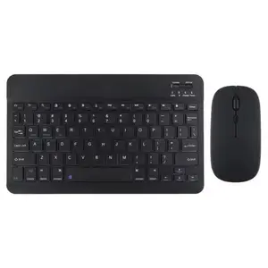 Multi-Color Wireless Connectivity Keyboard Mouse Set, Mini Portable Silent Keyboard, Rechargeable, for iPad, Tablet, Laptop, Office Computer