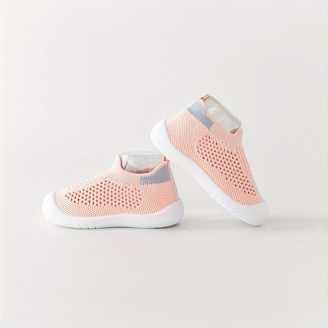 New(New)A Pair of Fashionable Breathable Mesh Solid Color Baby Walking Shoes, New Summer 2026 Style with Soft Anti-Slip Sole, 0-24 Months Slip On Toddler Training Shoes in Multiple Colors