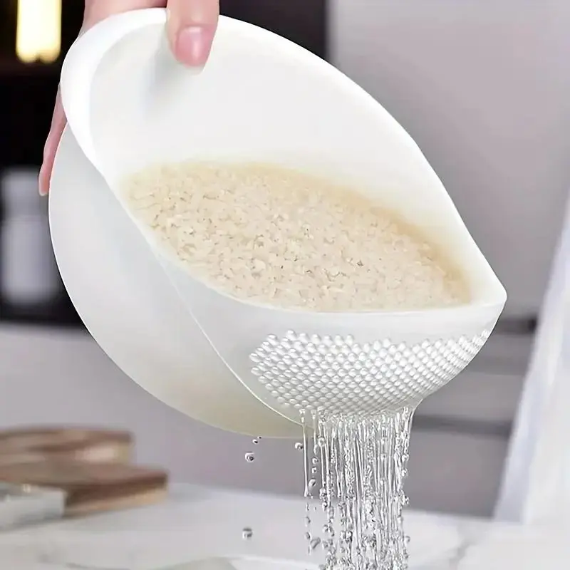 Rice Cleaning and Drainage Basket, 1 Rice Cleaning Screen, Multi-Functional Kitchen Rice Filter, Home Kitchen Utensils, Home Accessories, Tableware.