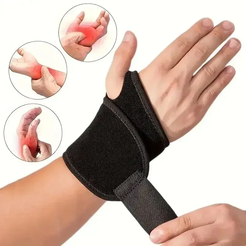 Adjustable Wrist Support Brace Universal Fit for Men & Women, Relieves Carpal Tunnel Syndrome & Wrist Pain, Provides Firm Support for Weightlifting, Gym Workouts, Office Work & Daily Activities, Breathable & Comfortable, Wrist Brace For Working Out
