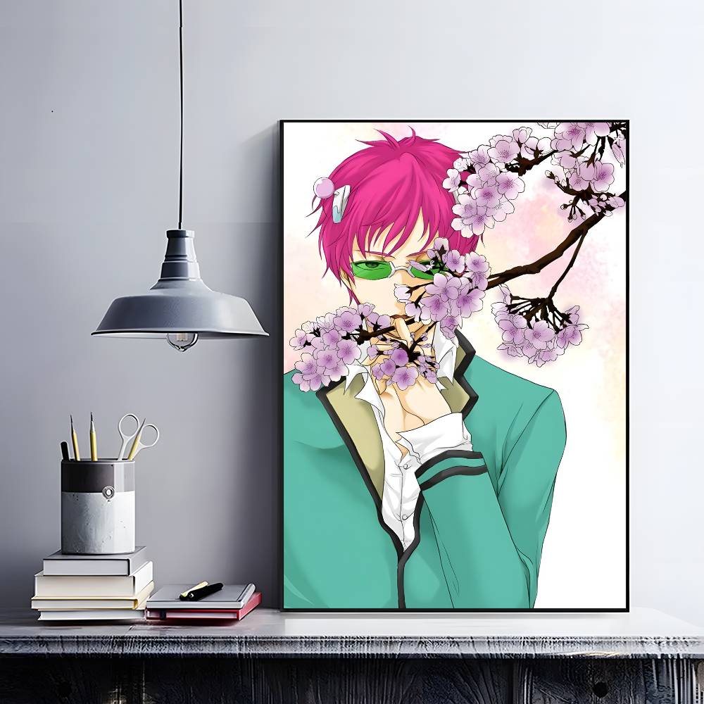 Anime The Disastrous Life Of Saiki K Poster HD art sticky wall waterproof home living room bedroom bar aesthetic decoration