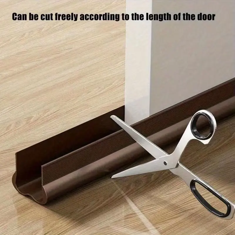 Yitape Door Bottom Soundproof Seal Strip, 36.6 Inch Gap Filler, Snap-Install No Glue, Noise Insulation, Wind & Dust Proof, Energy Saving for Bedroom & Ac Room, Garage Door Bottom Seal, Garage Door Seals, Under Door Seal