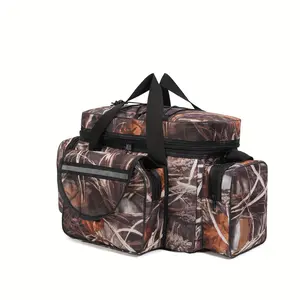 Large Capacity Fishing Bag, Multi-Functional Fishing Bag, Camouflage Crossbody Bag Multifunctional Outdoor Storage Bag for Fishing Gear Organization, Fake Bait, Ice Fishing Fish Bag, Ice Fishing Additions Storage Bag
