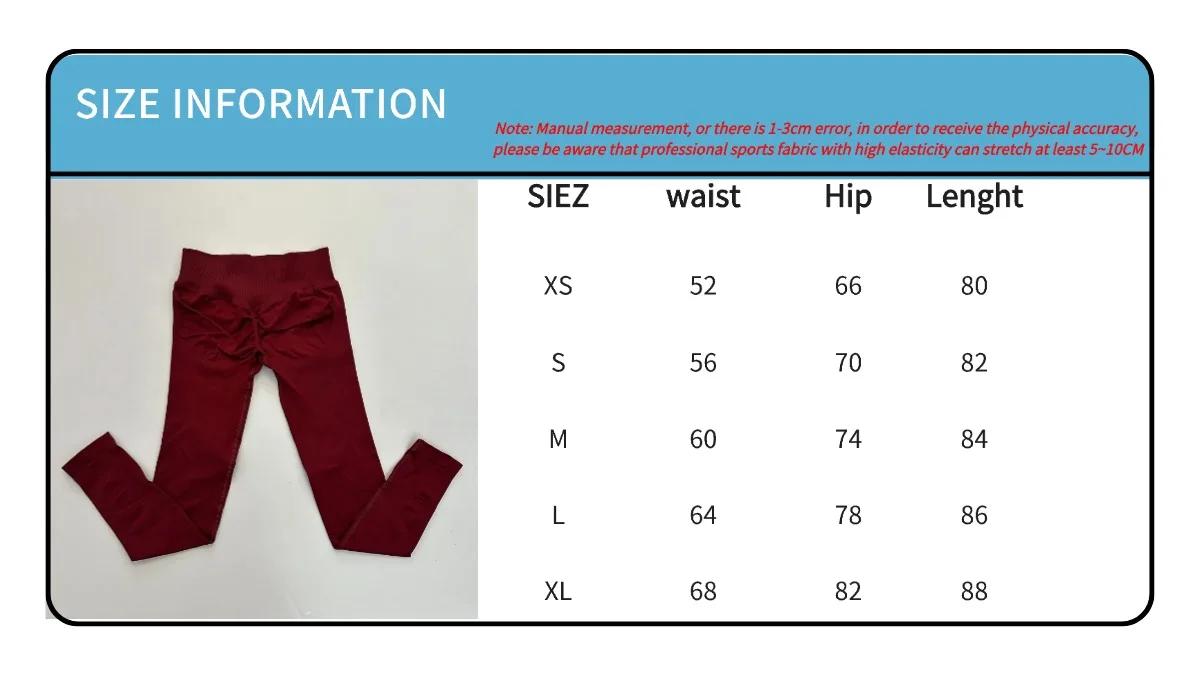 DFYNE Leggings Women Low Ribbed Band Scrunch Bum Seamless Yoga Pants Gym Leggings Fitness Sweat Wicking Stretch Workout Tights