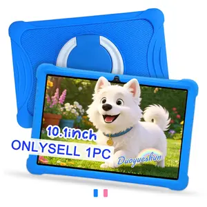 One piece of newly designed portable tablet computer, which is an educational and entertainment device for students and children. It features a 10.1-inch touchscreen, 5G WiFi, and dual cameras. It comes with a shockproof protective case