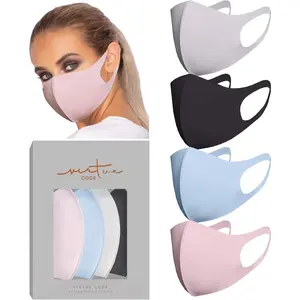 Second Skin Cloth Face Mask Pack. 4 Buttery Soft Masks Washable Fabric