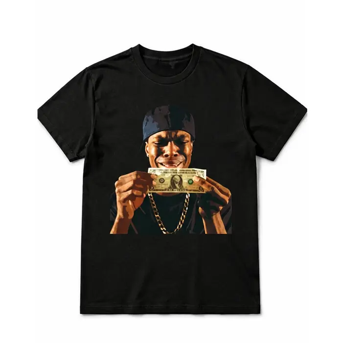Chris Tucker Friday Movie Holding Dollar Bill Graphic T Shirt Classic 90s Hip Hop Streetwear Unisex Vintage Tee,graphic tee