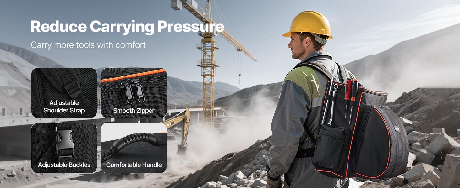 VEVOR Welding Backpack, 35.6L Welder Backpack for Tools and Helmet, 600D Polyester Extreme Gear Pack with Helmet Catch Bag, Multi-Purpose Gear Storage Bag for Welding, Outdoor Camping, Mountaineering