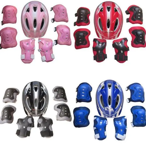 7PCS Toddler Girls Boys Protect Helmet Knee Elbow Wrist Pad Sets for Cycling Skate Bike 7PCS Toddler Girls Boys Protect Helmet Knee Elbow Wrist Pad Sets for Cycling Skate Bike