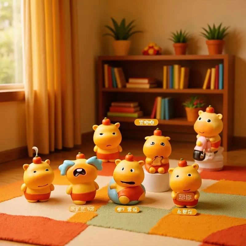 Capybara Blind Box Figures| Lulu Ceramic Ornaments| Car Dashboard Toys & Desk Decor