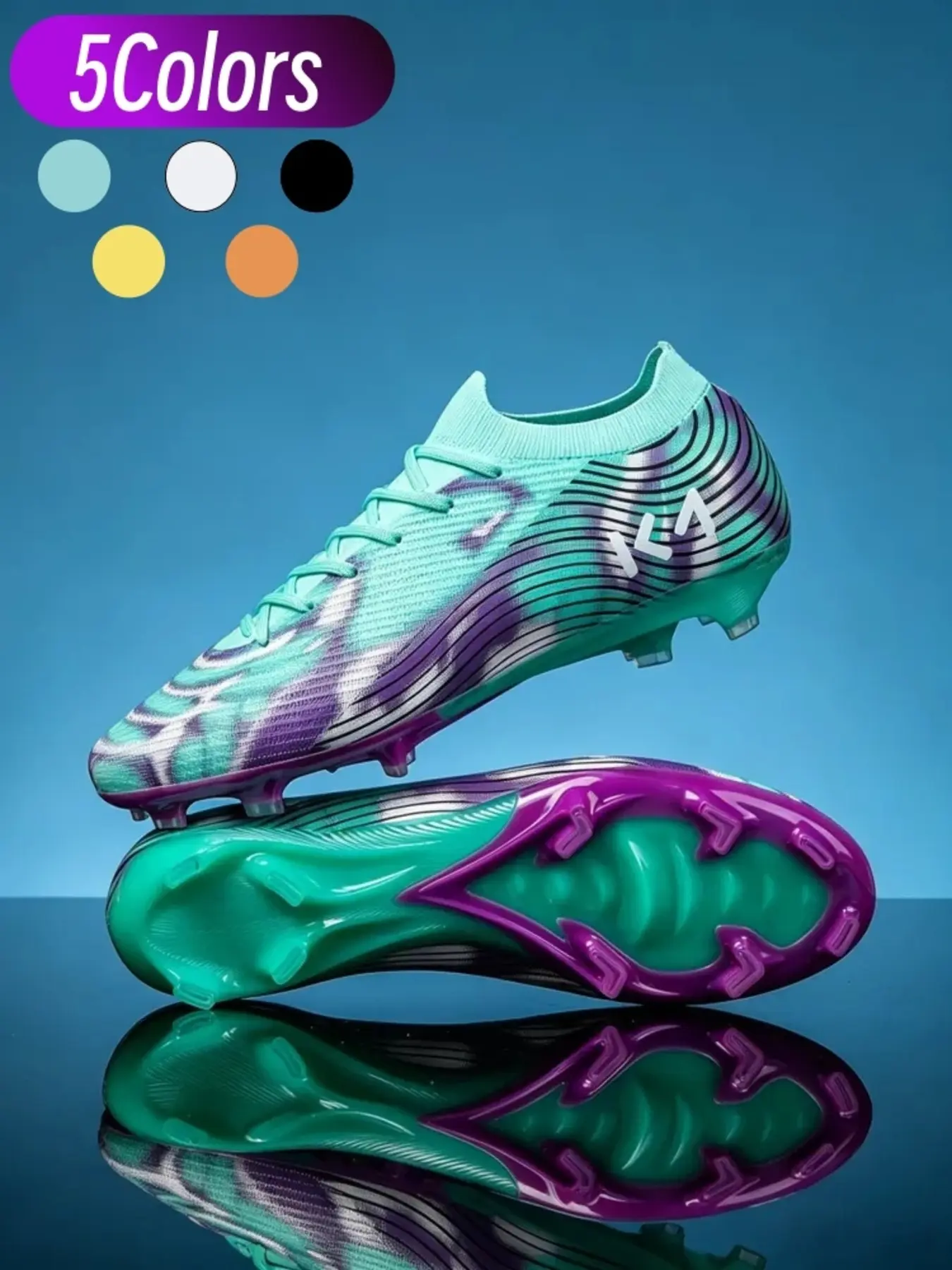 Men & Women Minimalist Entry Soccer Cleats, Breathable Durable Upper, High Traction Long Stud Outsole, Cozy Interior, Perfect for Grass Field, New Players & Daily Basic Training, Soccer Boots, Soccer Shoes