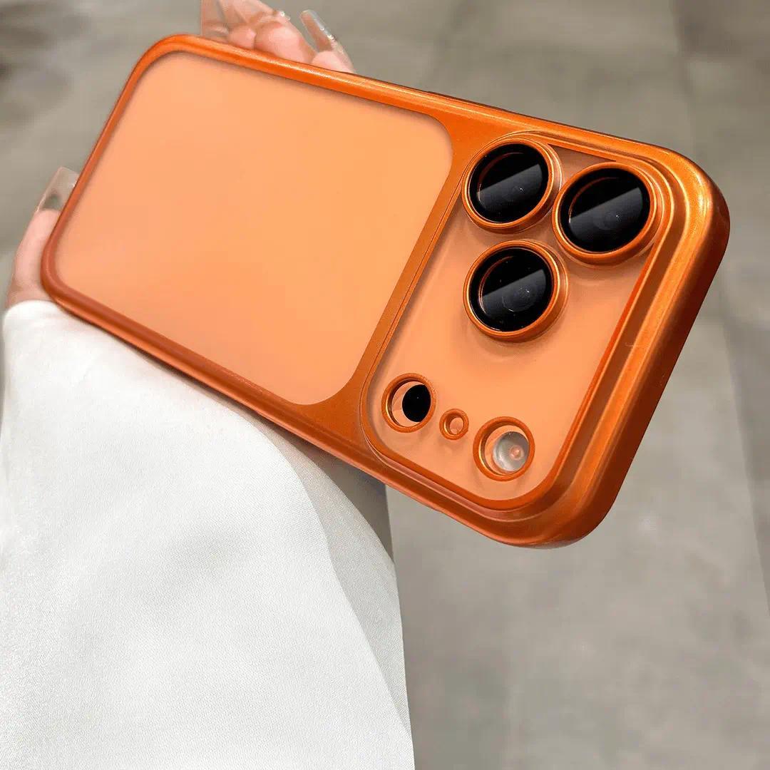 frosted electroplated PC ultra-thin shockproof  16 lens protector case For iPhone 11-17 Pro Max phone case,