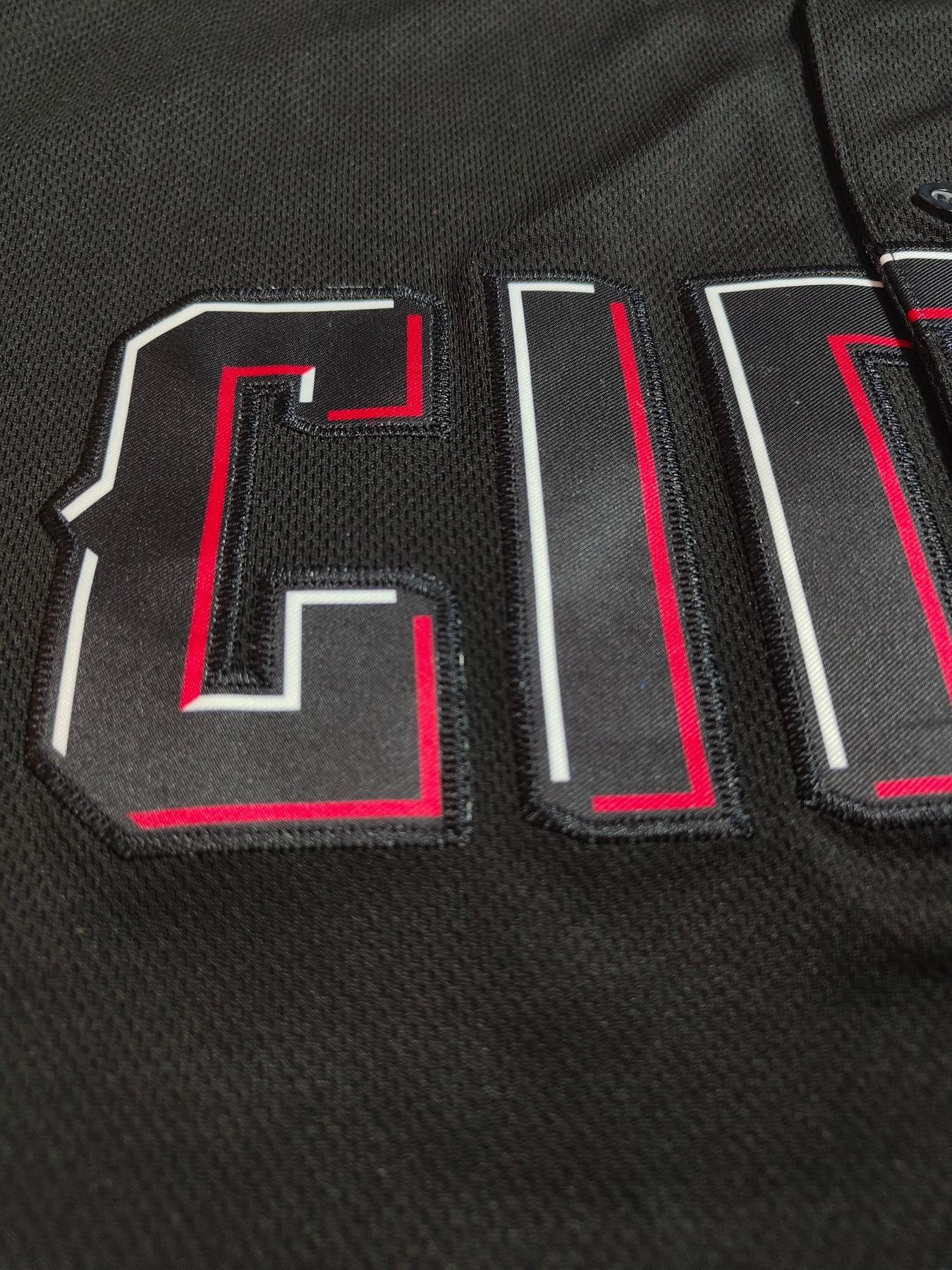 Men's Letter & Number Embroidery V Neck Baseball Jersey, Loose Sporty Baseball Top, Men's Sport & Outdoor Clothing for All Seasons, Embroidered Baseball Jersey