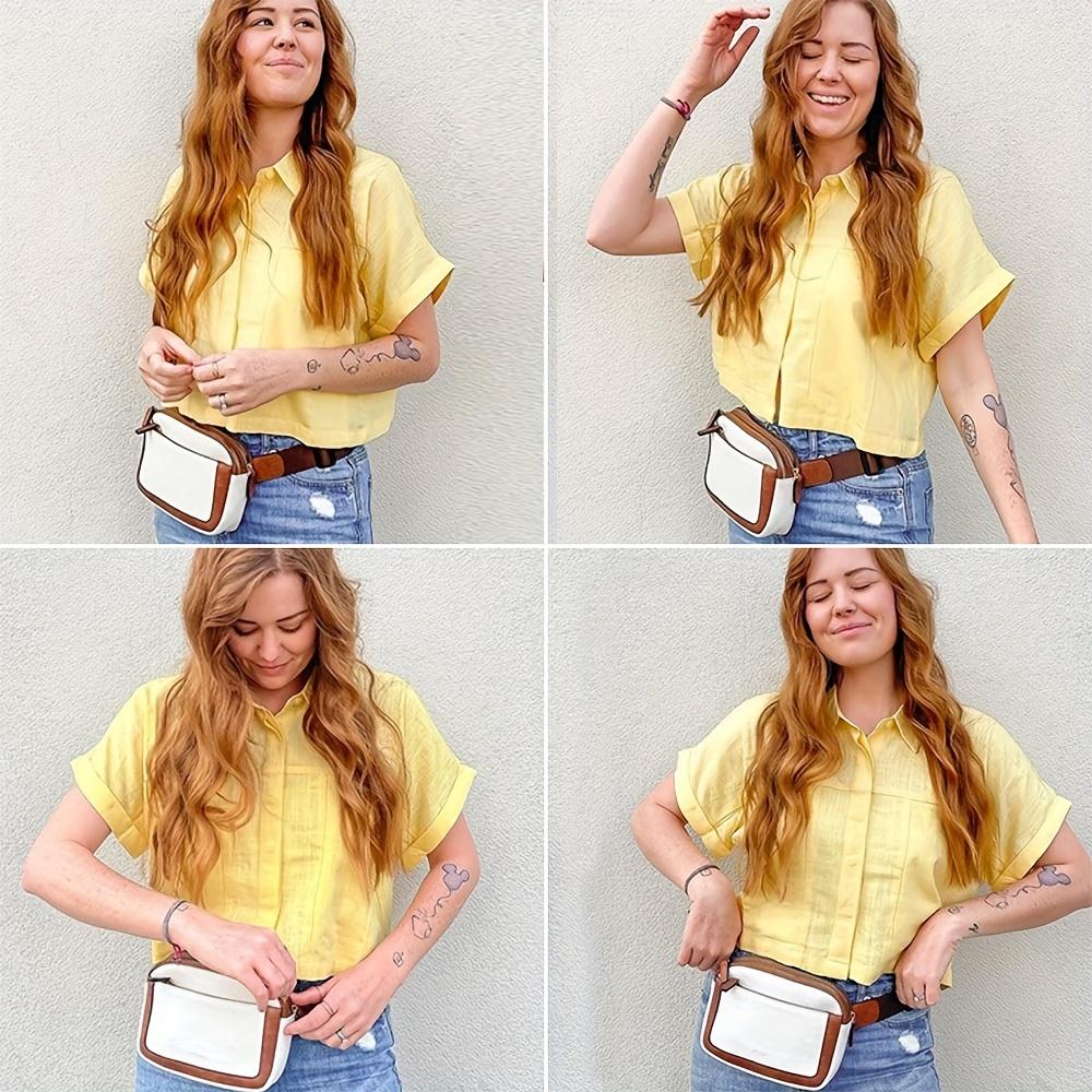 Lightweight Durable Mini Waist Bag with Adjustable Shoulder Strap, Unisex Crossbody Fanny Pack for Outdoor Sports, Fitness & Daily Casual Wear women handbags luxury designer tote real