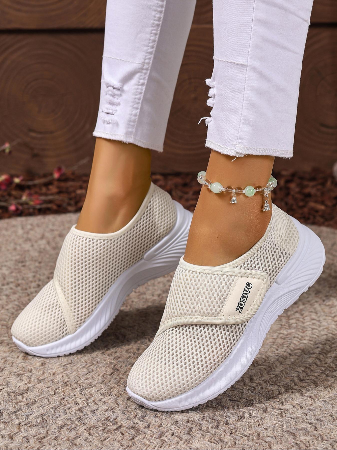 Women's Mesh Breathable Lightweight Sneakers, Casual Comfortable Sports Running Shoes, All-match Basic Shoes for Daily Wear