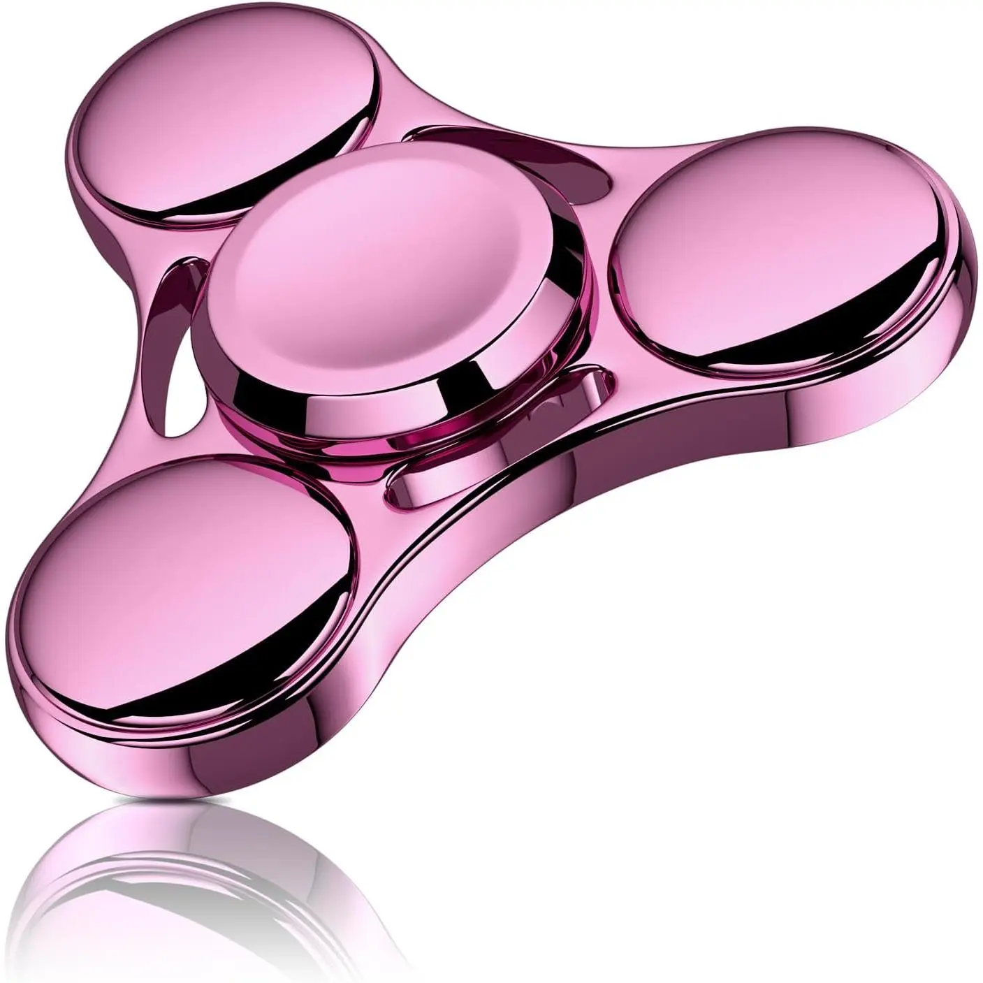 Fidget Spinner - Durable Stainless Steel Bearing, High-Speed Precision Metal Hand Spinner for ADHD Focus, Anxiety Relief, Boredom Killing for Adults, Kids (Pink)