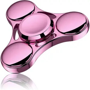 Fidget Spinner - Durable Stainless Steel Bearing, High-Speed Precision Metal Hand Spinner for ADHD Focus, Anxiety Relief, Boredom Killing for Adults, Kids (Pink)