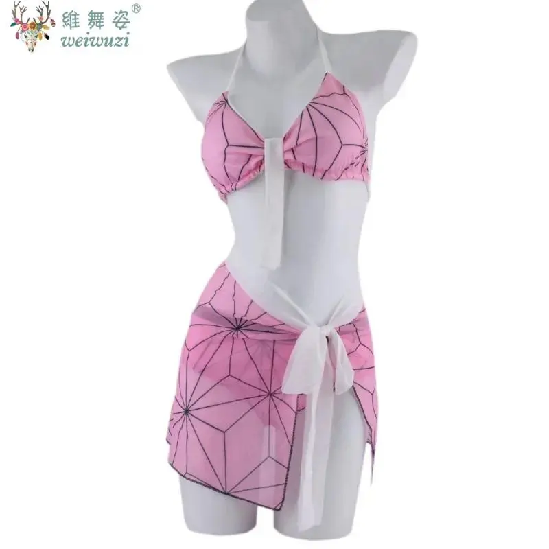 Sakura Man Ghost Extinction Blade Swimsuit Butterfly Shinotan Jiro Shanyi You Bean Ghost Extinction Swimsuit Bikini Cos Suit