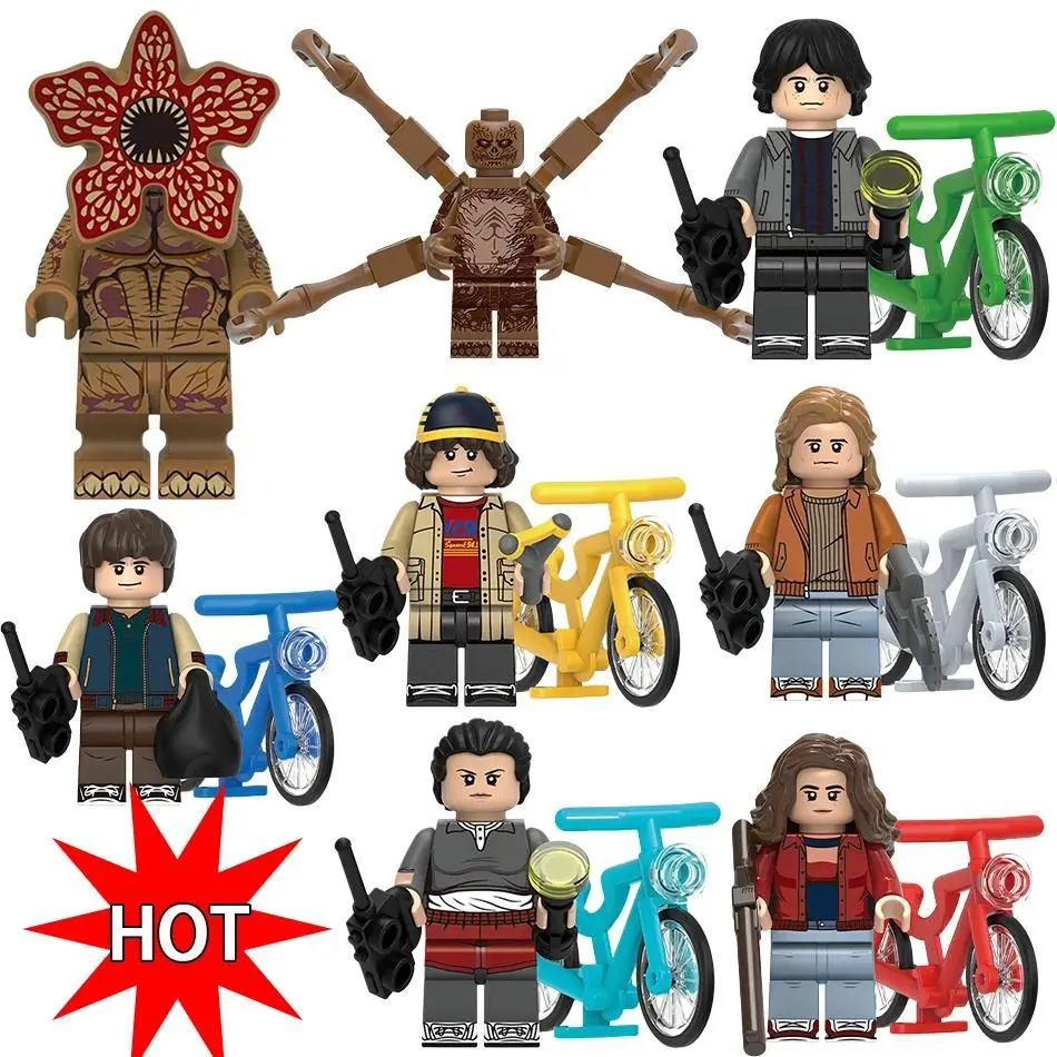 2026 hot item 2026 NEW The Horrible Movie Dustin Mike Vecna Will Eleven Demogorgon Model Figure Blocks Construction Bricks Toys For Children Popular toys