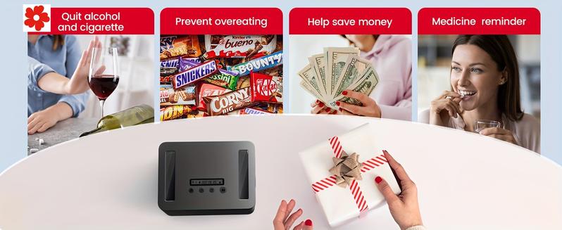 New Metal Time Lock Box Phone Lock Box Timer Timed.safe