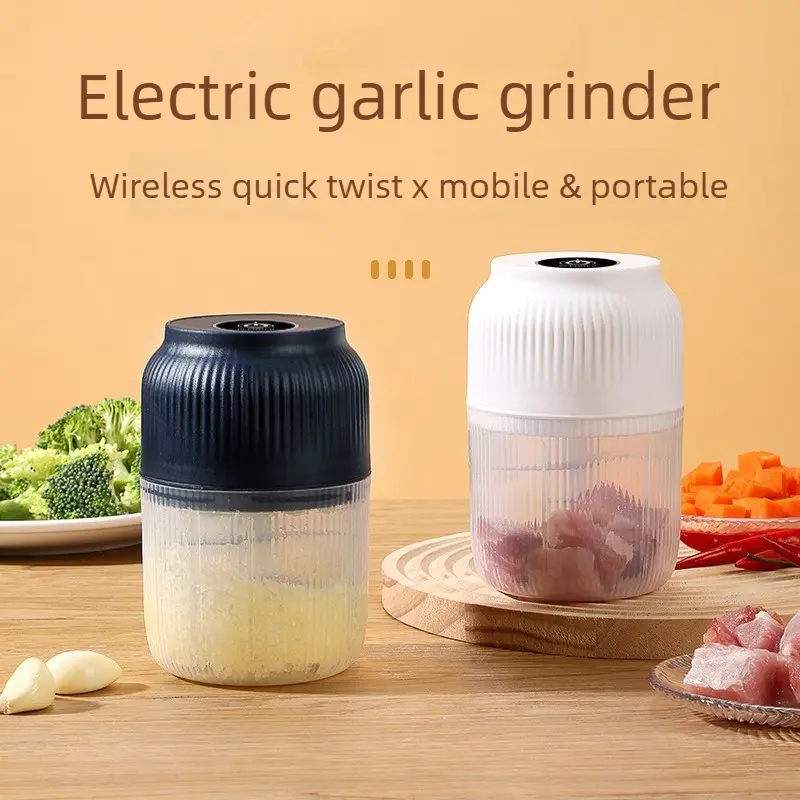 Rechargeable Electric Mini Garlic Chopper, Portable Food Mincer For Baby Food, Multifunctional Home Garlic Masher Kitchen Gadget