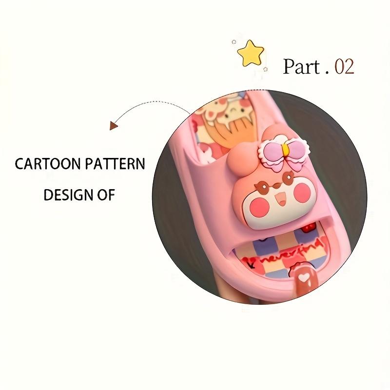 Kids' Cute Dinosaur & Rabbit Slippers - Fashionable Cartoon PVC Sandals for Boys and Girls, Lightweight & Comfortable, Ideal for Beach, Home, Travel, and Outdoor Play, Outdoor Slippers |     Playful Footwear |     Flexible Footwea