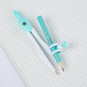 Precision Geometric Compass Set - Drawing Kit with Mechanical Pencil and Lead, Non-Slip Grip, Rugged Storage Case for School, Office, and Engineering Drawing