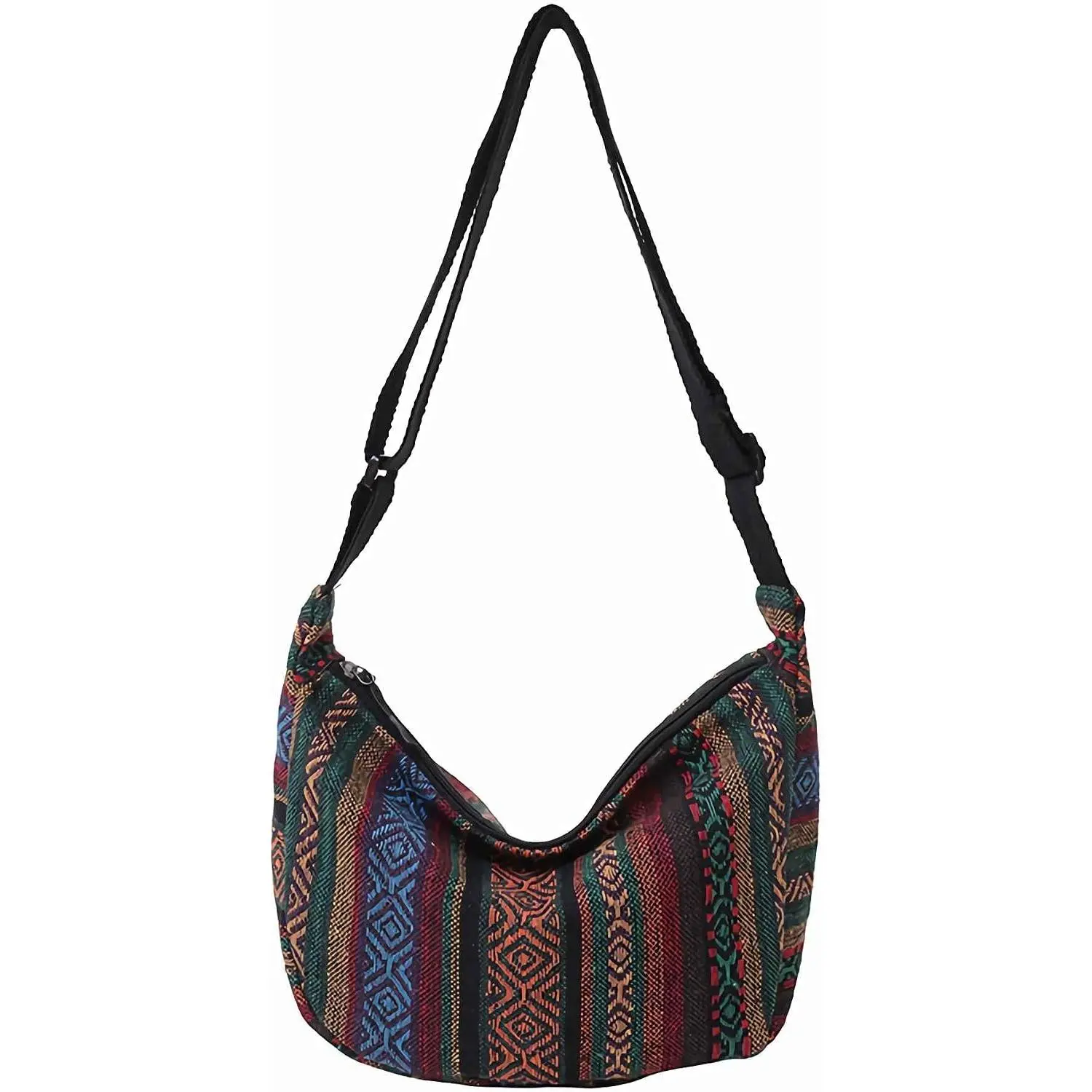 hippie cloth purses for women, cute Small hobo boho purses crescent crossbody bags,  aesthetic bags