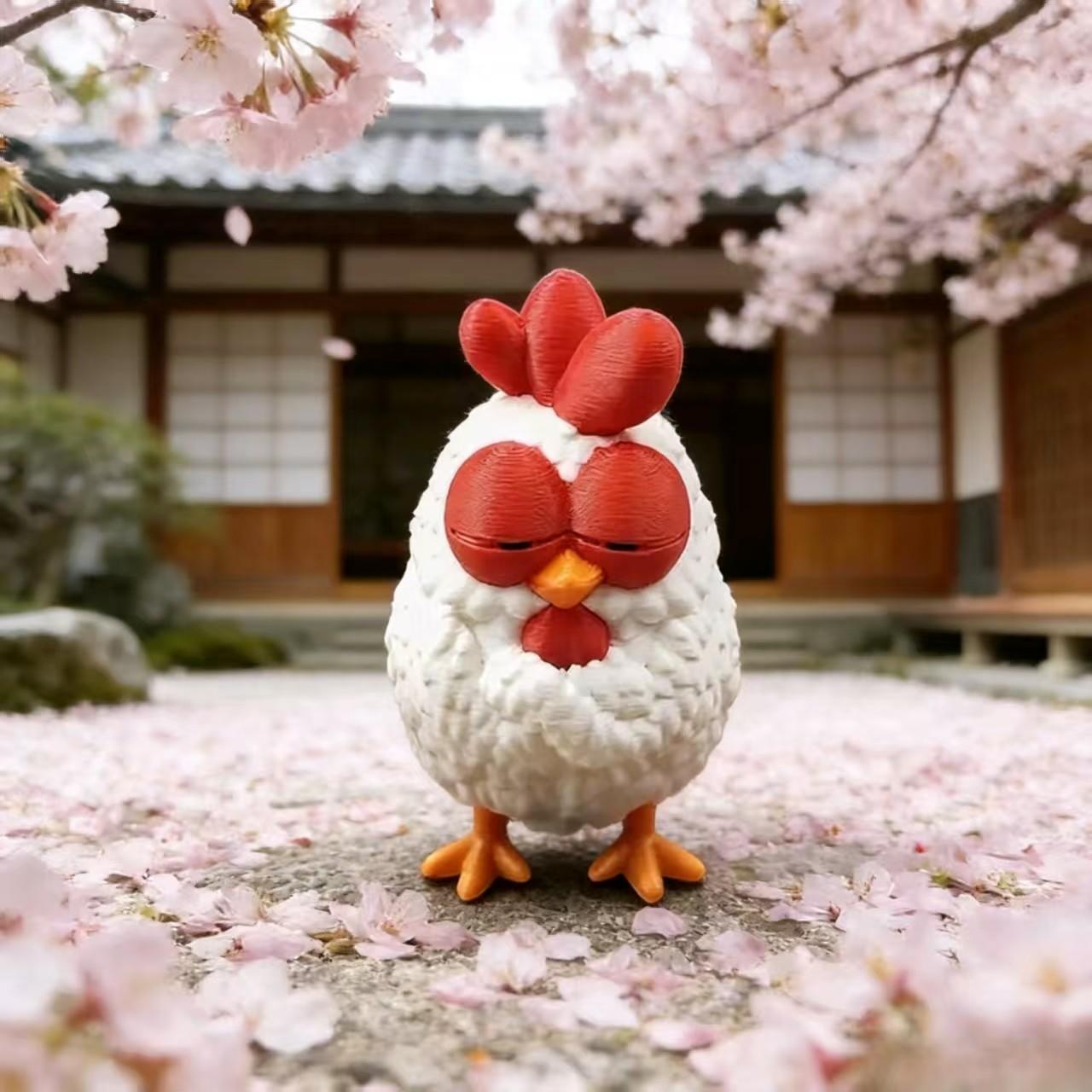 New Mini Chicken Figurine Cute Sleeping Chick Ornament Creative Animal Statue Stylish Desk Accessory For Home And Office Decoration