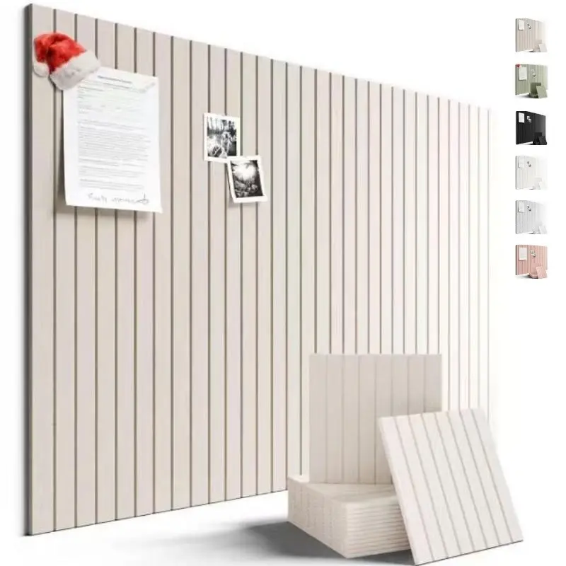 12pcs Self-Adhesive Soundproof Panels, Striped Wall Stickers, Noise Reduction, Acoustic Protection, Ideal for Kindergarten, Office, Studio