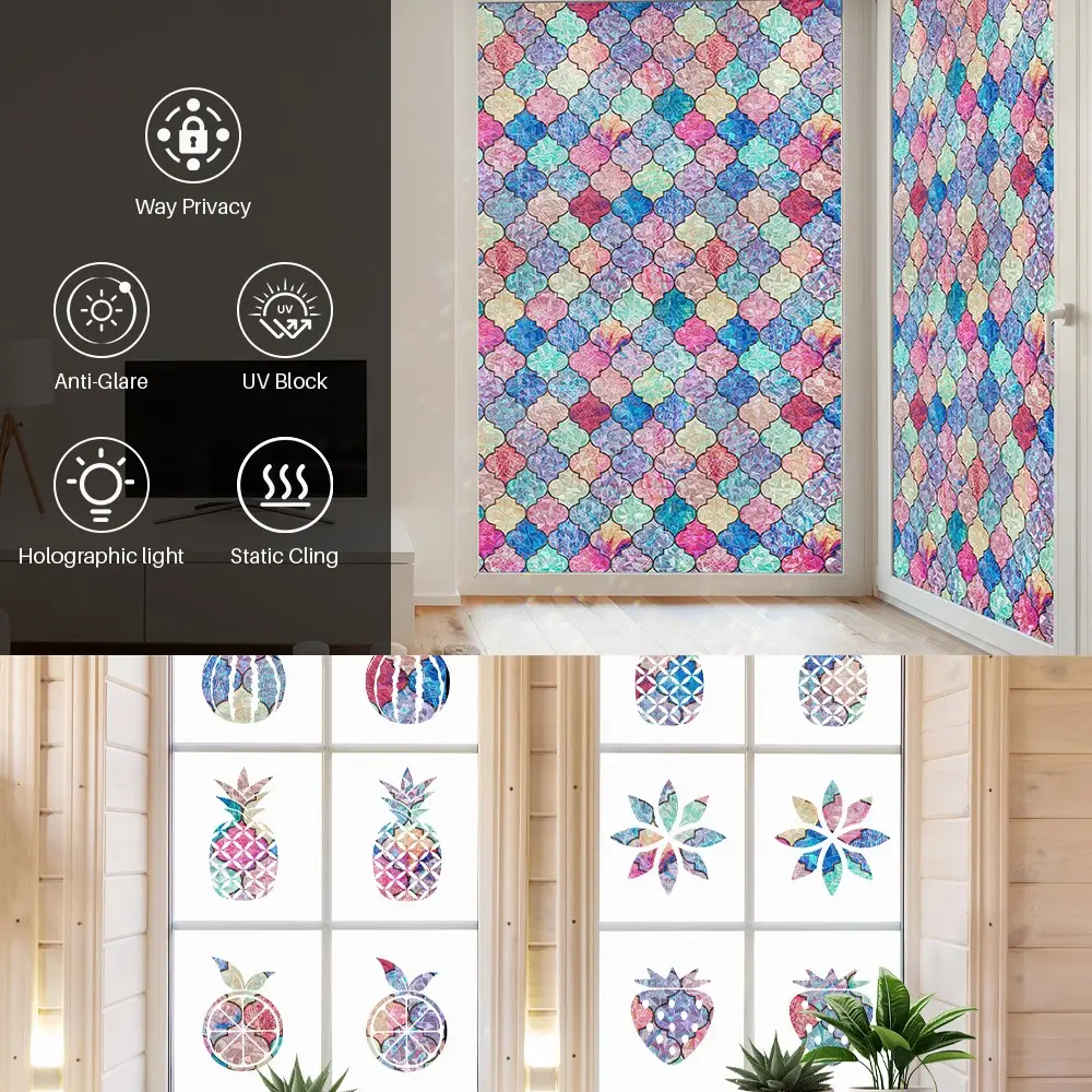 Privacy Window Film, Frosted Glass Sticker, Transparent Not Opaque, Kitchen Bathroom Shower, Privacy Divider, Anti-Spy Membrane, No Special Treatment