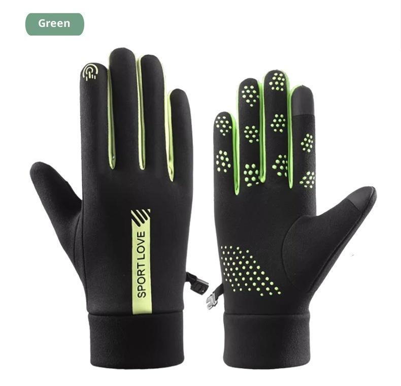 BIGWIG Women's Winter Warm Fleece-Lined Touchscreen Gloves, Waterproof Touchscreen Gloves with Fingertips, Non-Slip, Cold-Proof, and Windproof Gloves, Warm Sports Gloves, Suitable for Outdoor Running, Cycling, and Skiing