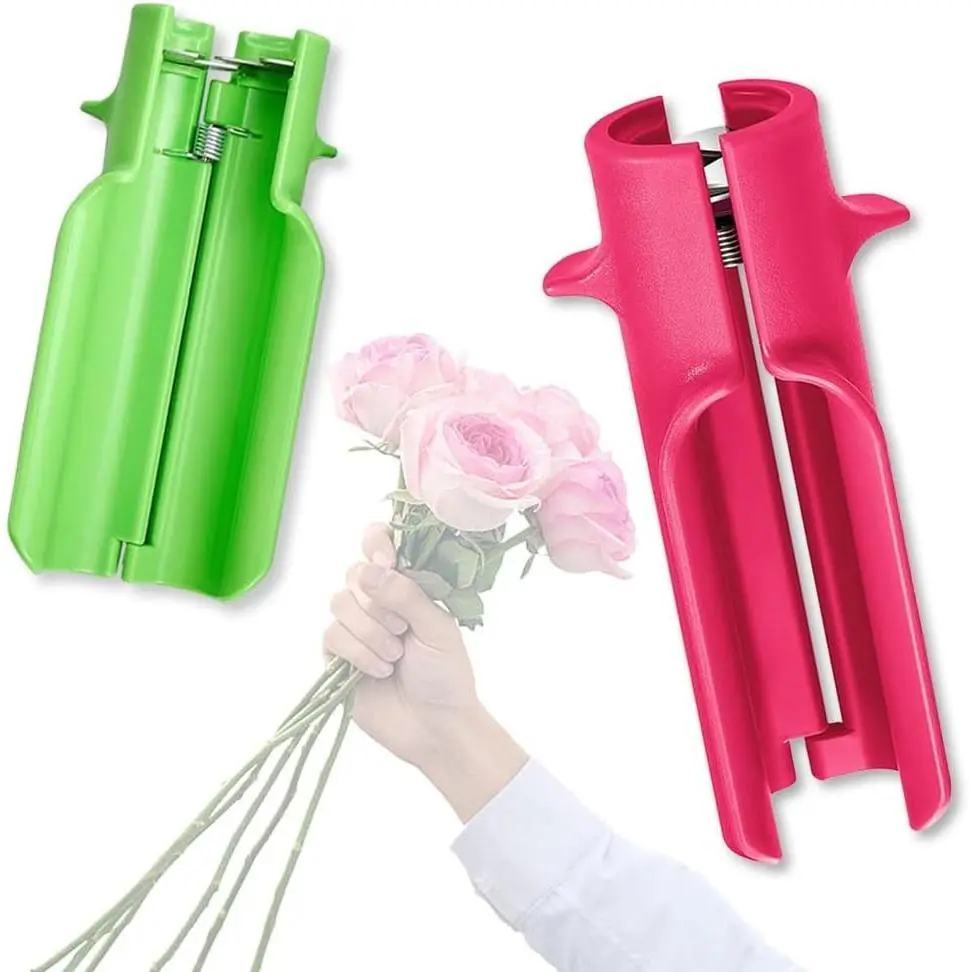Rose Thorn Stripper Leaf Remover Floral Tool Florist Stem Cutter (2 pcs)