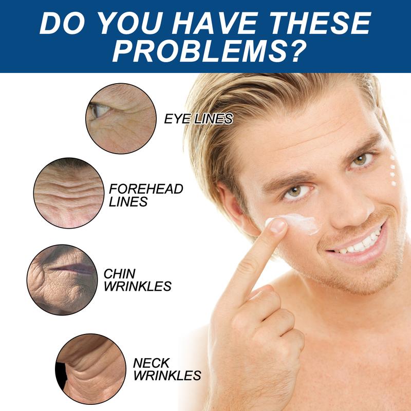 Men's Anti-Aging Face Cream to Reduce Wrinkles & Firm Skin - Daily Hydrating Moisturizer with Lifting Effect for Tightened, Smooth Skin Care