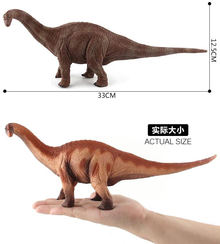 Realistic Simulated Animals Model Jurassic Herbivorous Dinosaur Apatosaurus Brachiosaurus Decor Toys For Children Birthday Gifts
