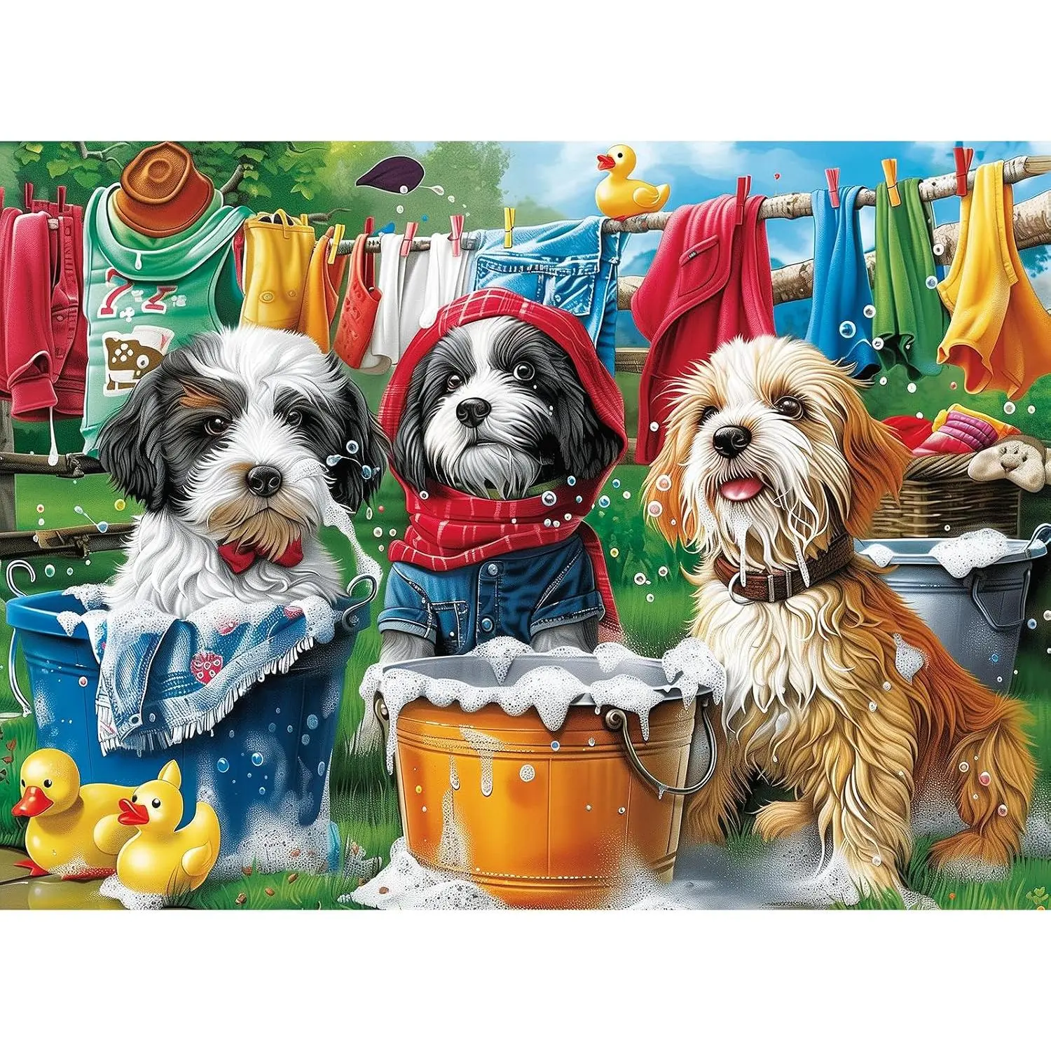 300 Piece Puzzles for Adults,Cute Dogs Jigsaw Puzzle for Adults Kids Seniors,Dogs Puzzle 300 Piece,Family Activity Great Gift for Family Friends