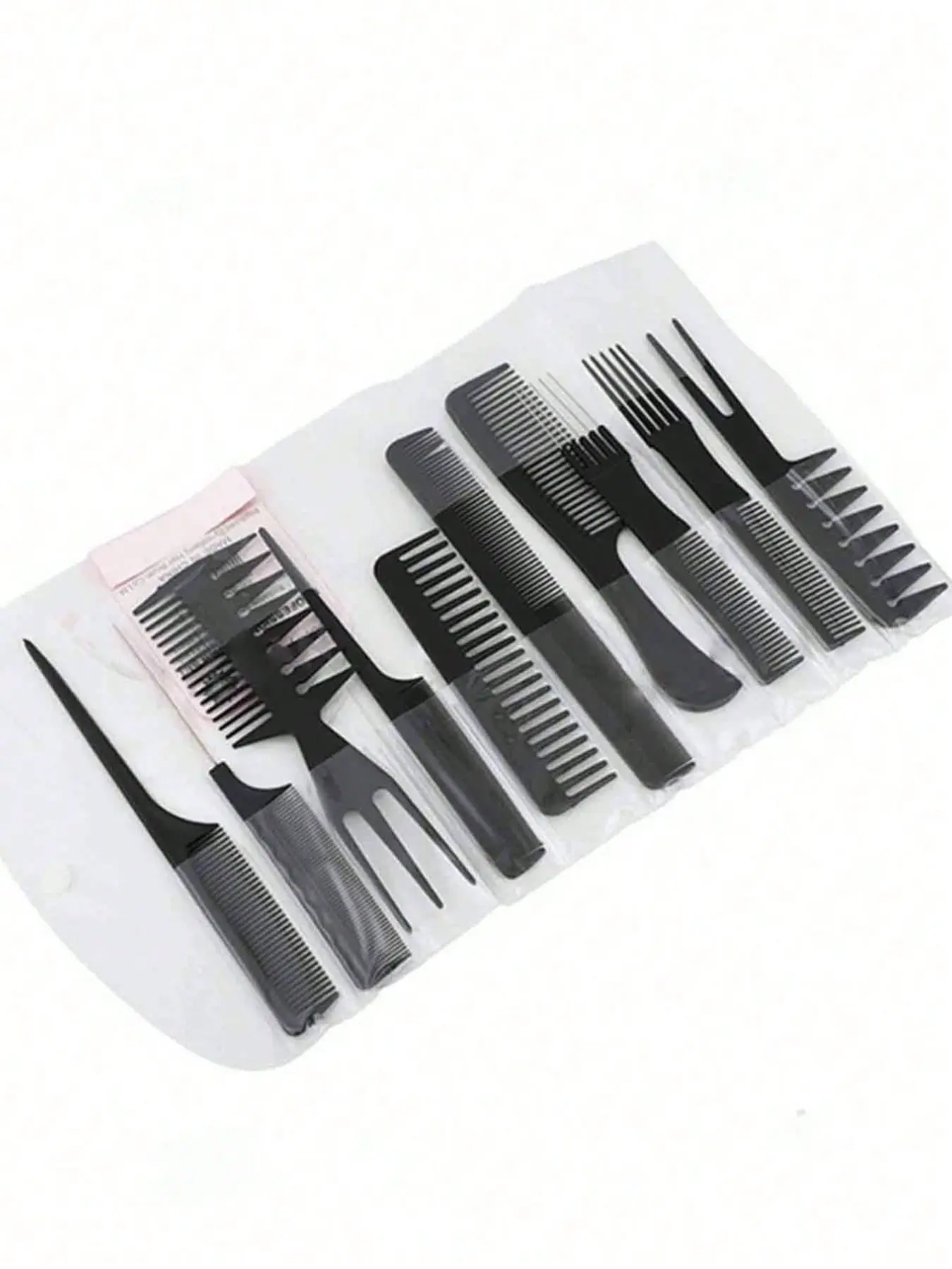 10-Piece Comb Set, Plastic Hair Combs for Styling, Beauty and Hair Care Tools, Ideal for Various Hairstyles