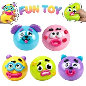 Smushers Squishy DIY Curiosities Dog Face Swap Soft Moldable Slow Rise Squeeze Toy Stress Relief Fidgets Blind Box Relaxing Sensory Gift