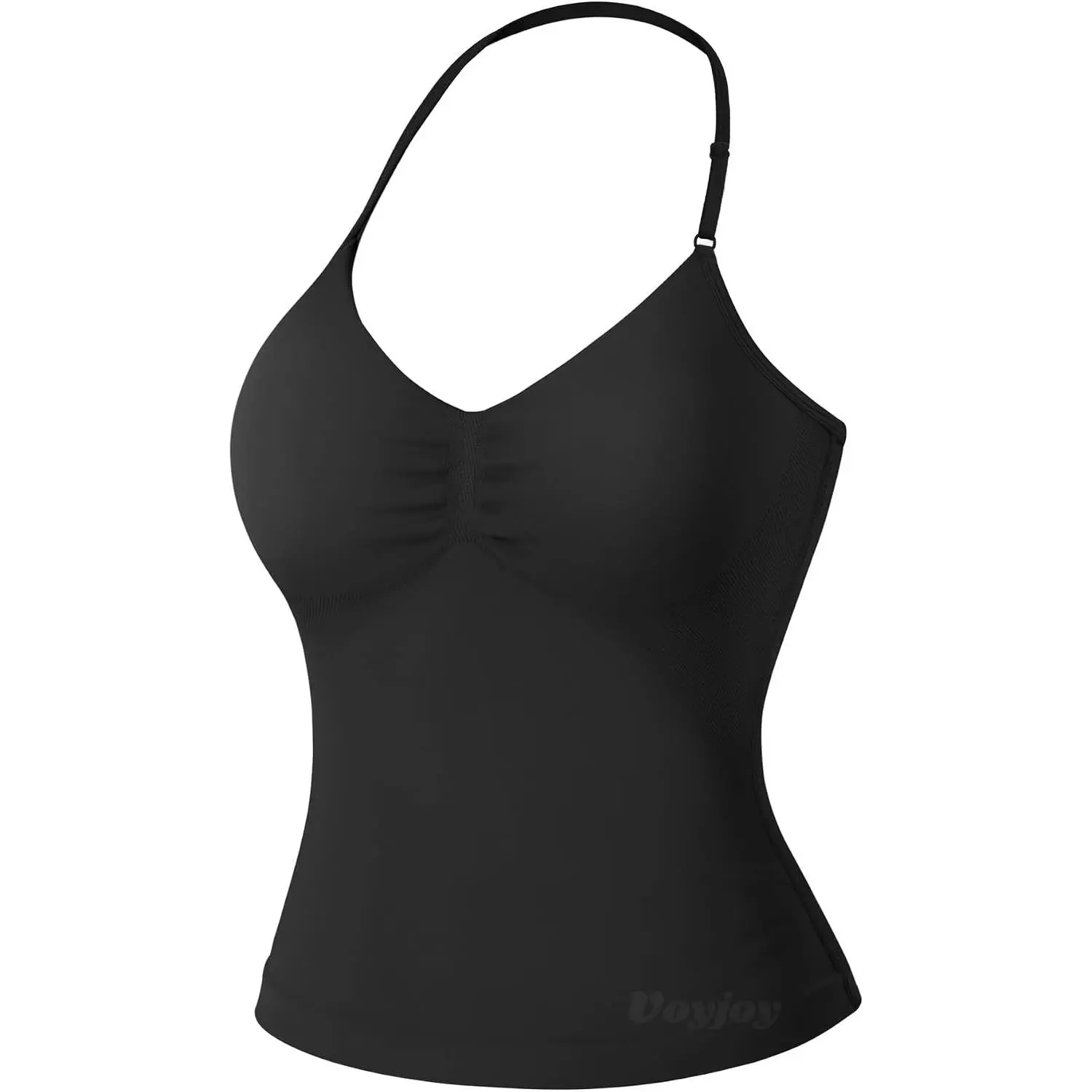 Women's Impact Longline Strappy V-Neck Workout Tank Top Camis, Stretch Fabric, Adjustable Straps, V Neck Shirt Workout Fit