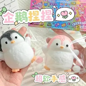 Spot cute little penguin pinch music round fat little penguin super soft rebound decompression toy gift