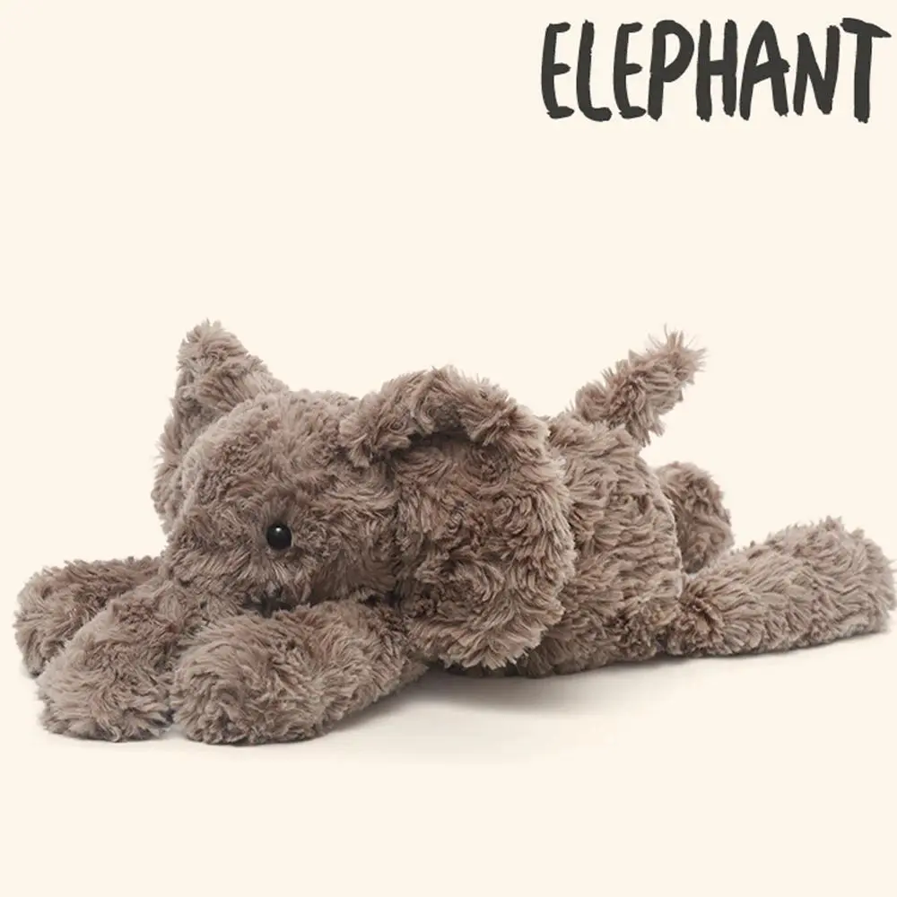 Cute Lop Jimny Elephant Plush Toys Soft Stuffed Big Ears Elephant Doll Funny Baby's Sleeping Companion Room Decor Birthday Gifts