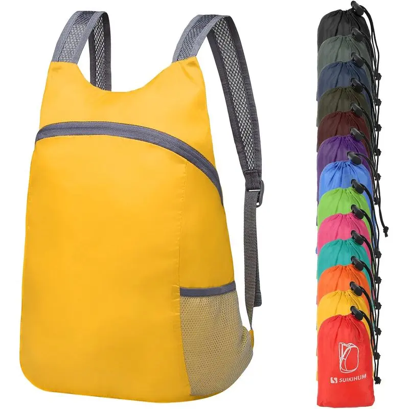 Outdoor store 20L Hiking-Daypack Lightweight Foldable Travel Packable Backpack for Camping Cycling Outdoor,Yellow