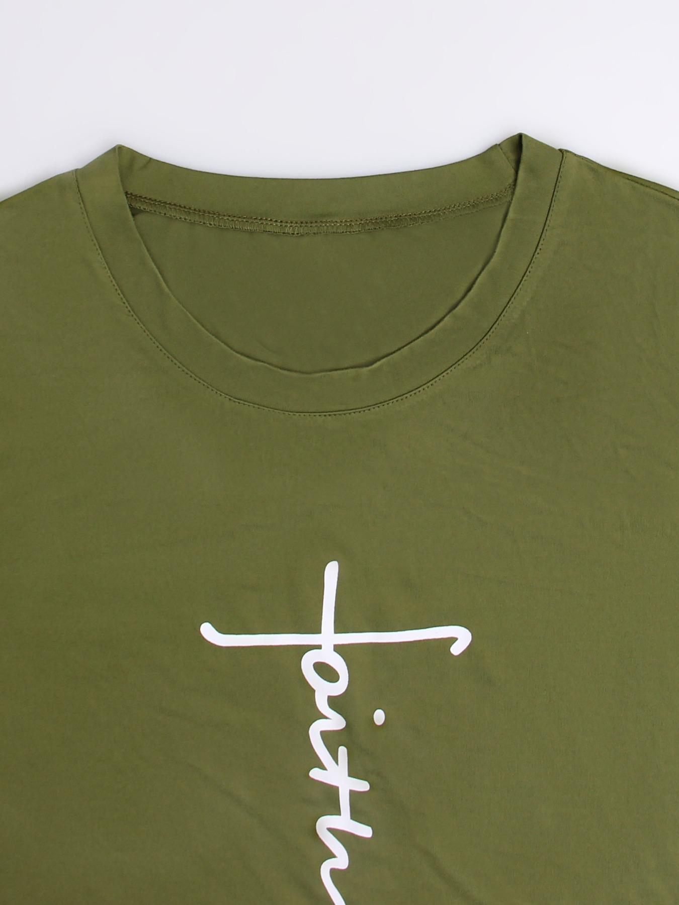 Women's Casual Printed Round Neck Long Sleeve Top & Gradient Print Pants Set, Soft Comfortable Home Wear Loungewear, All Seasons Fitted