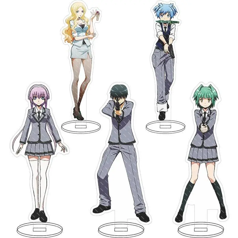16CM Anime Figure Assassination Classroom‌ Korosensei Karasuma Tadaomi Irina Yerabitchi Okano Hinata Cos Acrylic Stand Ornaments