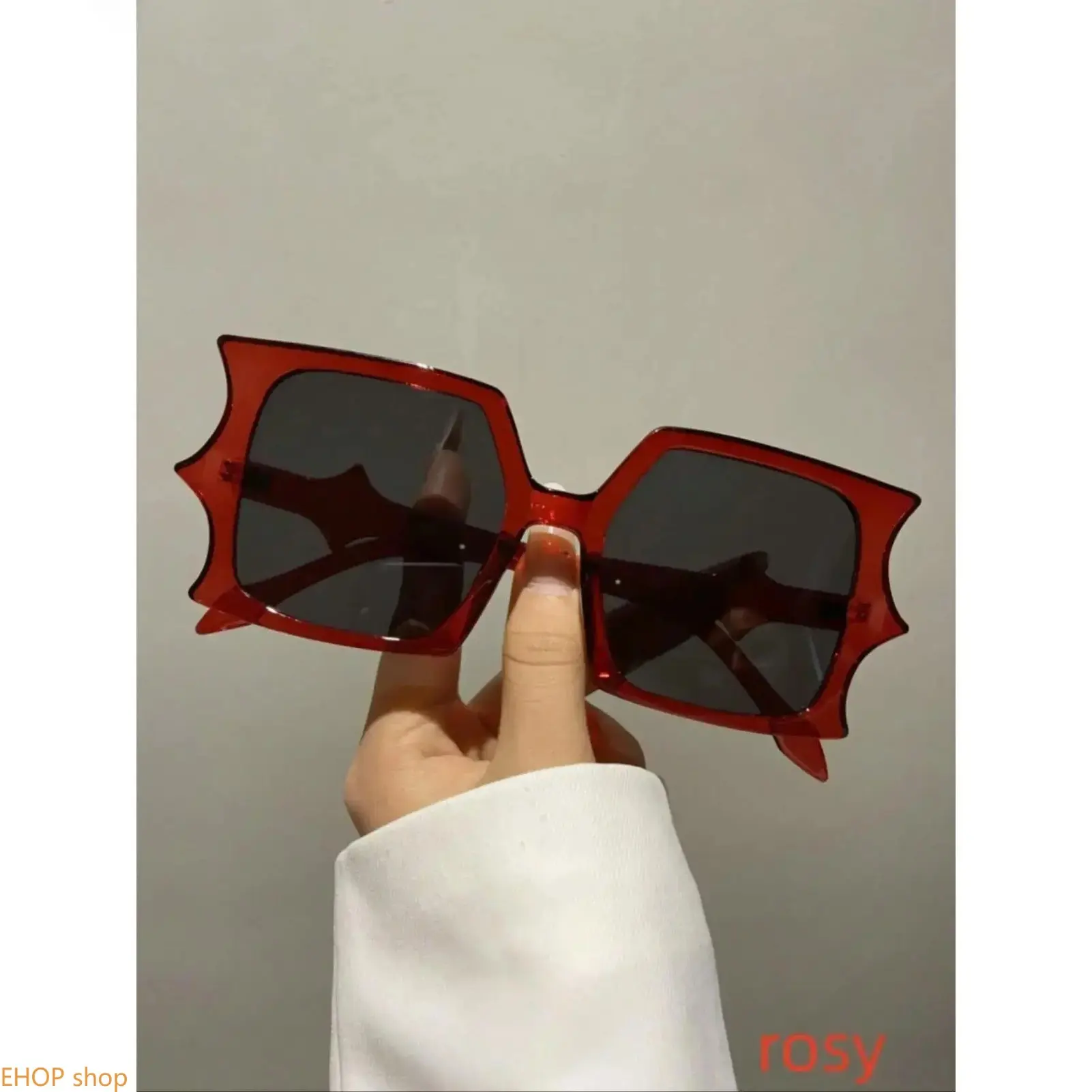 Unisex Minimalist Solid Bat Frame Sunglasses Vintage Black Lightweight Durable Trendy Eyewear For Daily Driving Everyday Fashion Accessory